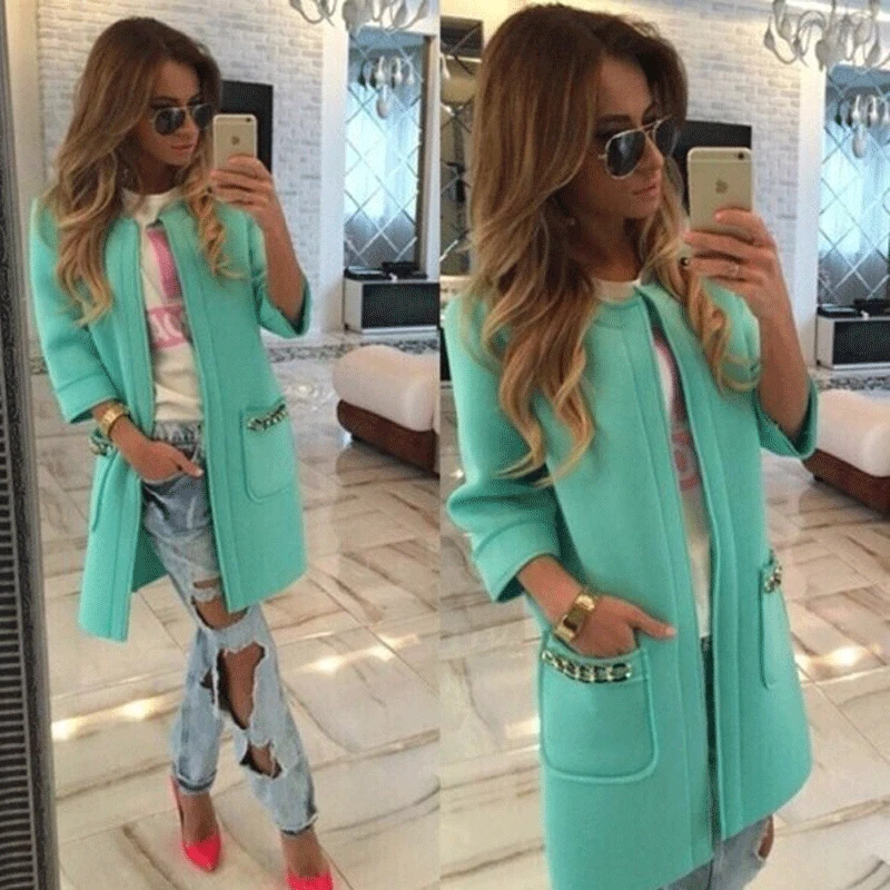 Лидер продаж осенняя модная женская парка повседневная верхняя одежда конфетное