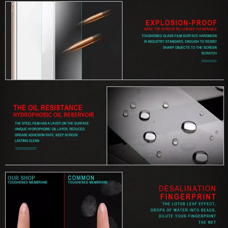 2 шт./лот закаленное стекло для JUST5 COSMO L808 Высококачественная Взрывозащищенная