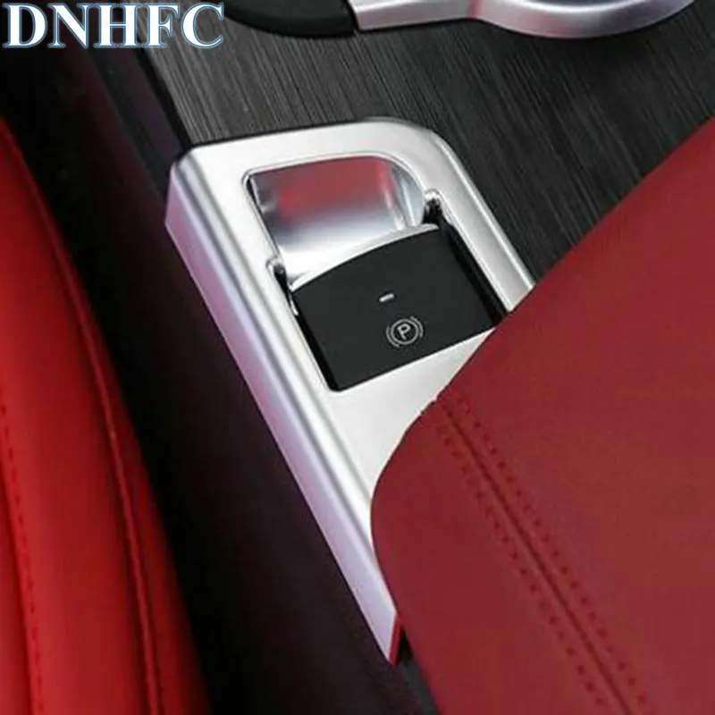

DNHFC ABS Car electronic hand brake button decorative sequins For Alfa Romeo Giulia 2017 2018