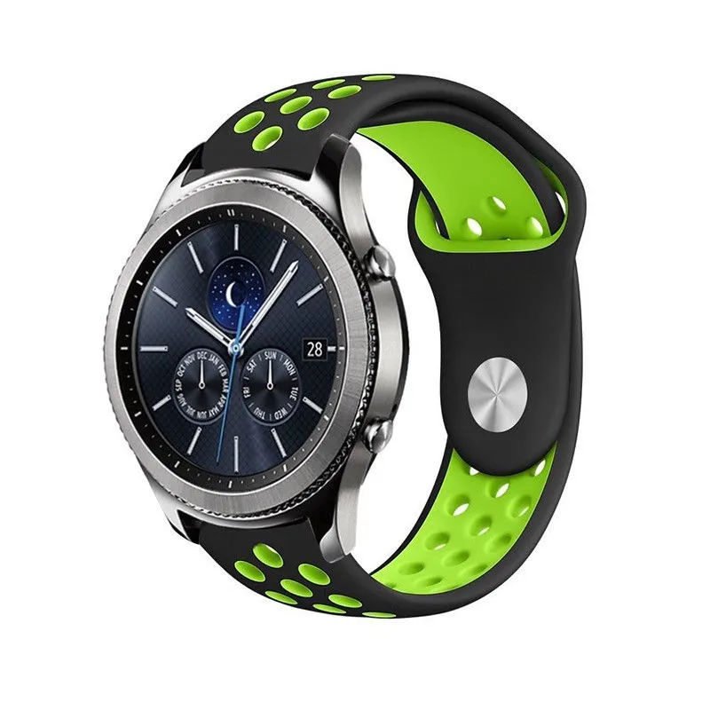 20 мм/22 мм силиконовым ремешком для samsung Galaxy Watch 46 мм 42 мм длина браслета Шестерни S3 S2 Спорт Frontier классический ремешок для наручных часов для huawei часы GT