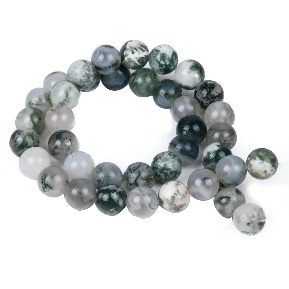 Женские бусины с зелеными точками для изготовления бижутерии 4 6 8 10 12 мм|beads women|making