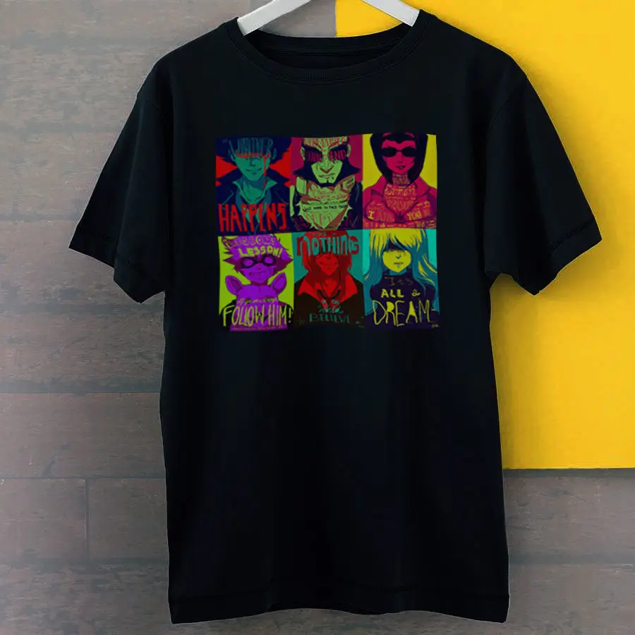 

Fashion Short Creative Printed Cowboy Bebop Characters Wanted Quote Art Inspired New Black Tees T-Shirt S-3Xlsummer
