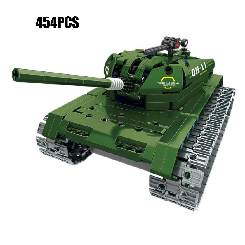 

Technical modern military 2.4Ghz radio remote control MBT building block ww2 Main battle tank model bricks rc toys collection