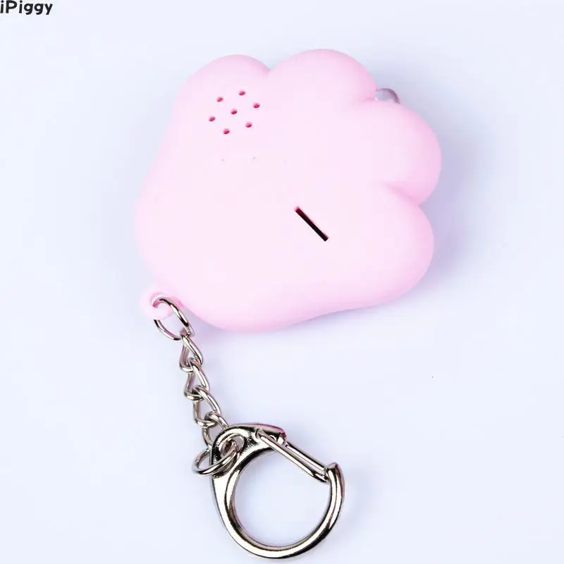 IPiggy мультяшный милый брелок кот лапы ноги со звуком светодиодный брелок-фонарик
