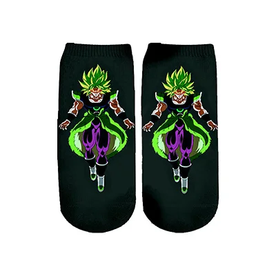 PLstar Cosmos/Хлопковые носки Z Son Goku/Son Gohan/Vegeta, хлопковые носки с разноцветными теплыми рисунками, короткие носки до щиколотки-4 - Цвет: 11