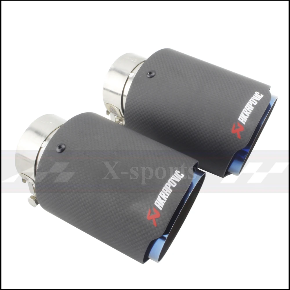 Akrapovic однотонное плетение матовое углеродное выхлопное устройство, системный глушитель, однотонная выхлопная труба, универсальная прямая черная отделка из нержавеющей стали