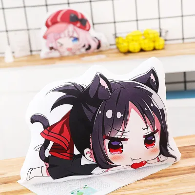 1 шт. аниме плюшевая игрушка подушка Kaguya-sama: Love is War Fujiwara Chika Shinomiya Kaguya Косплей плюшевые куклы мягкие игрушки подарок 30*45 см