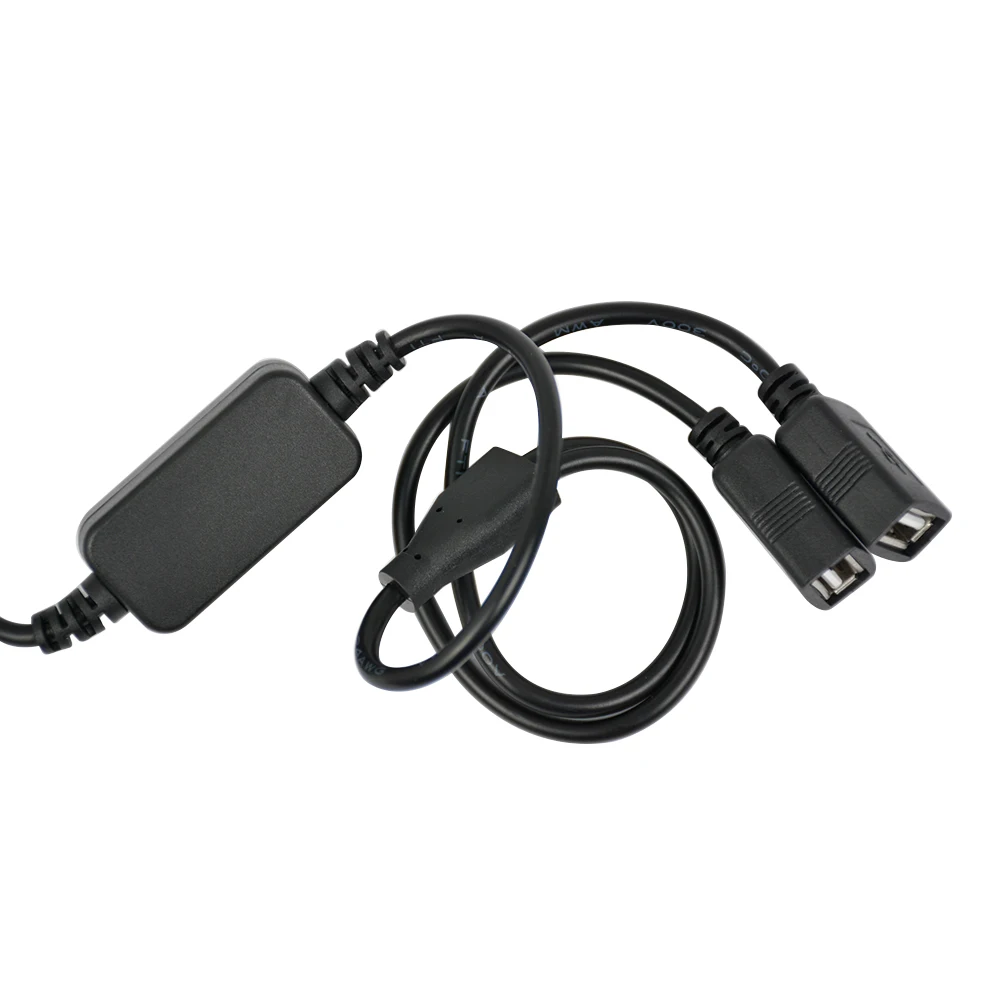 AOSHIKE 15 Вт двойной USB адаптер напряжения преобразователь 12 В до 5 3 А DC-DC понижающий