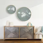 EECAMAIL современный китайский стиль гостиная бриллиантовые цветы Ресторан Бриллиантовая вышивка крыльцо Кабинет домашний декор