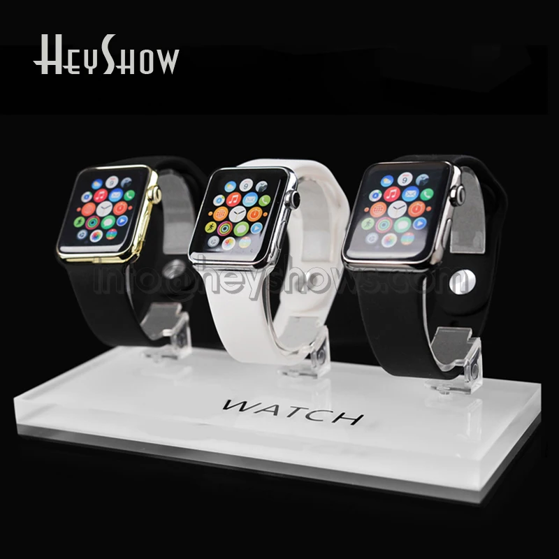 Подставка для Apple Watch 3 в 1 акриловый держатель смарт часов iWatch прозрачное