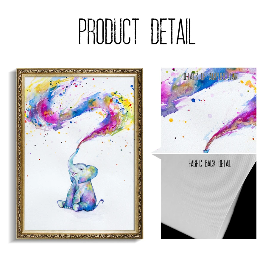 

Eagle Elephant jellyfish Antelope Deer Whale Bear Wall Art Canvas Painting Nordic Posters And Print Animal Wall Decor