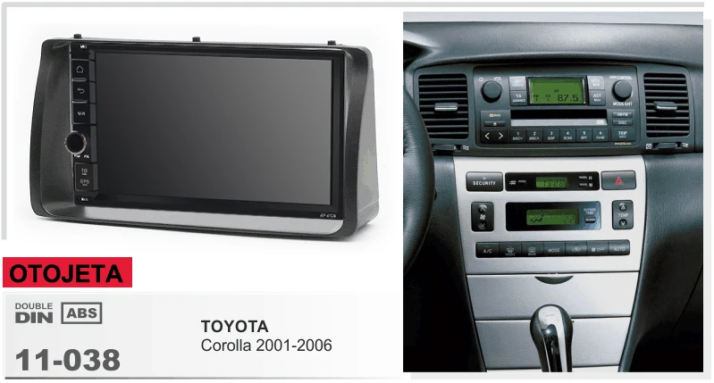 Подходит для TOYOTA corolla 2001-2006 четырехъядерный android 8,1 рамка Плюс автомобильный Радио мультимедийные Головные устройства магнитофон gps