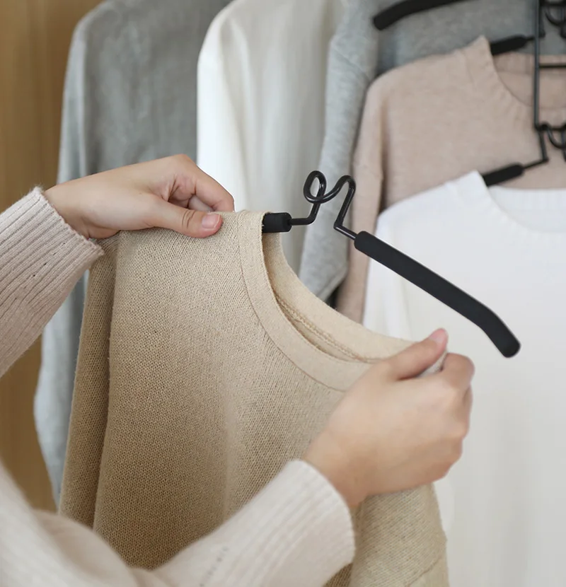 Metal Clothes Hanger Hook - Multilayer Clothing Storage Rack T-Shirt Holder Wardrobe Organizer Closet Space Saver | Дом и сад
