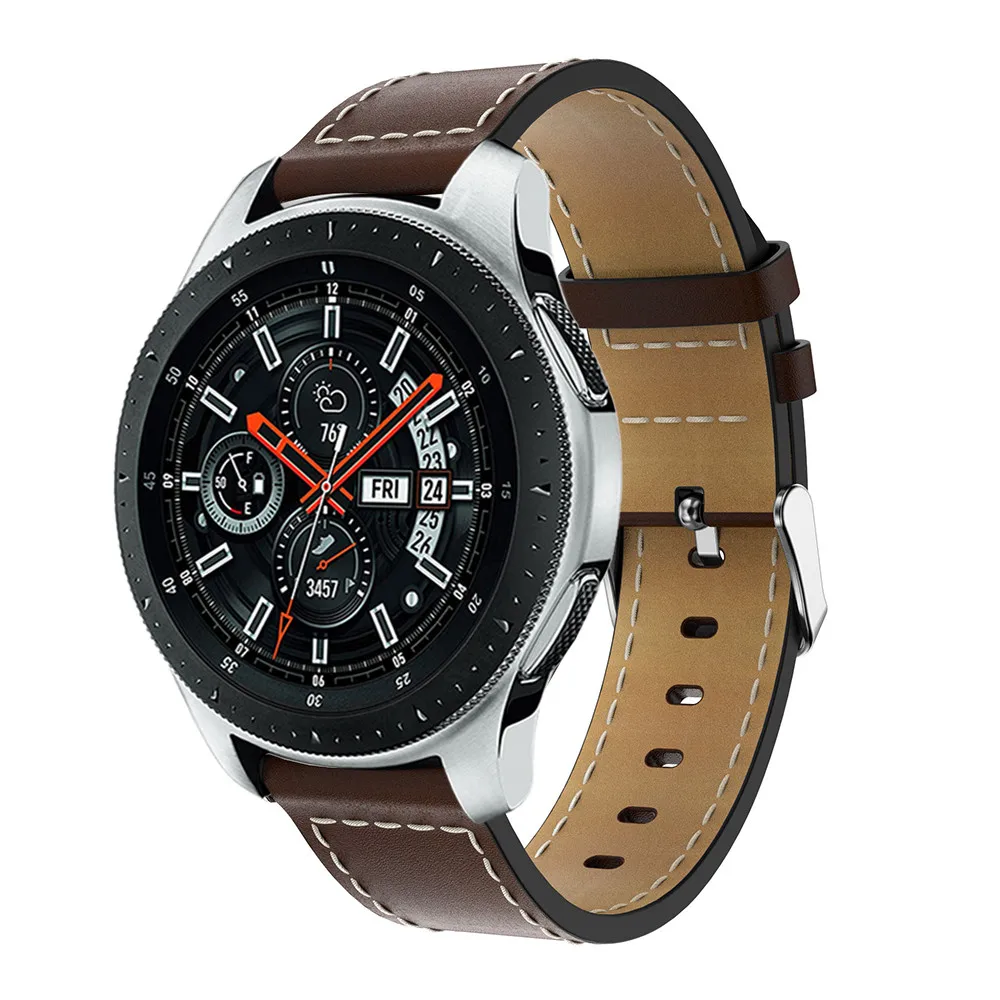 Сменный классический кожаный ремешок для часов на запястье Samsung Galaxy Watch 46
