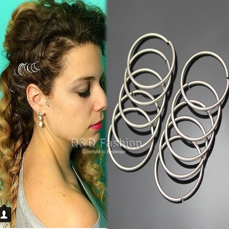 Упаковка из 10 шикарный обод кольцо дредлока дреды Updo заколка для волос платье