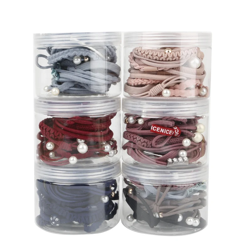 Эластичные резинки для волос с жемчужинами аксессуары бантиком 24 шт./корсаж