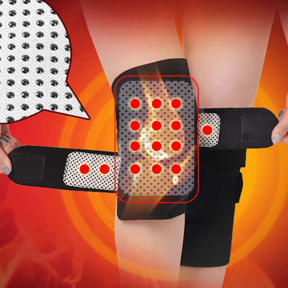 

2pcs Magnetic Heating KneePads Therapy Large Range Knee Protector Self Knee Support Belt Knee Care Perfec
