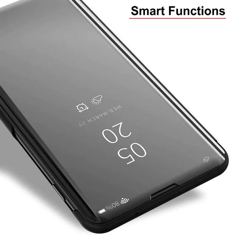 Чехол для Samsung Galaxy S10 + S10E PLUS умный кожаный чехол SM-S6 S7 Edge S8 S9 Plus Note 5 8 9 зеркальный