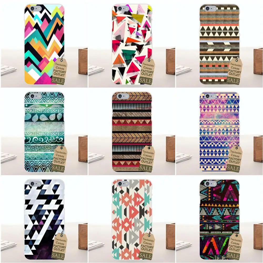 Для Sony Xperia Z Z1 Z2 Z3 Z4 Z5 compact Mini M2 M4 M5 T3 E3 XA Soft Live Love Phone Pastel Tribal Aztec Triangle On