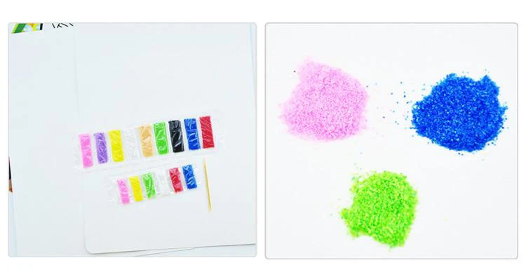 10pcs children sand paper for drawing toys/ Kids baby cartoon art/sand painting kindergarden and school educational toy | Игрушки и