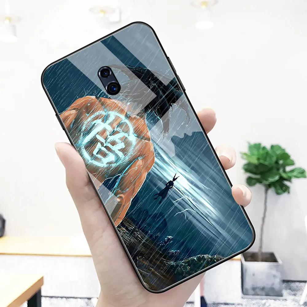 Для Oppo R17 Чехол со стеклянной задней частью аниме dragon ball чехол для R9 R9S R11 R11S Plus R15 F9