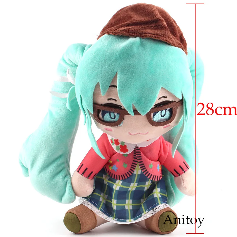 Kawaii Hatsune Miku Hatsune кукла милая плюшевая Мягкая кукла игрушка 8 видов стилей 23-33 см