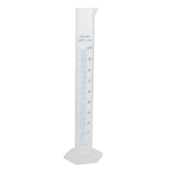 

1PCS 100ml Transparent Plastic Graduated Measuring Cylinder For Lab Supplies Laboratory Tools