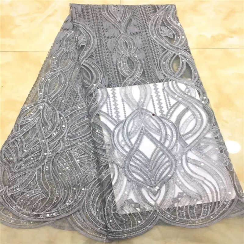 2019 Новая африканская кружевная ткань с вышивкой французским кружевом