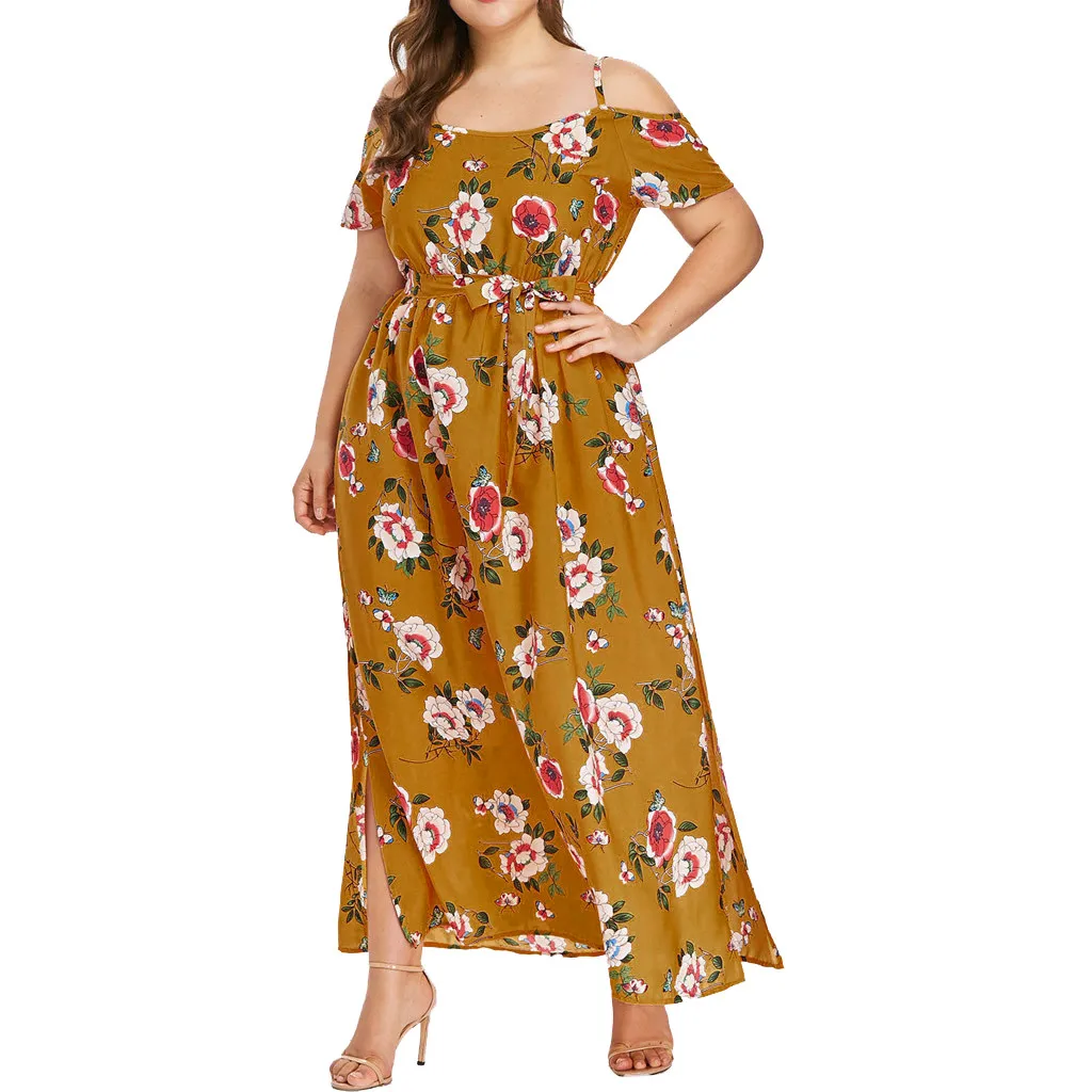 Мода 2019 г. для женщин летнее платье больших размеров топики женские с открытыми