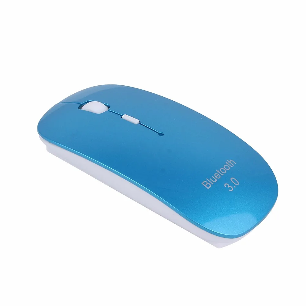 Беспроводная ультра-тонкая Bluetooth мышь 3,0 компьютерная мышь 2,4 ГГц USB оптическая мышь эргономичная портативная для ПК ноутбука