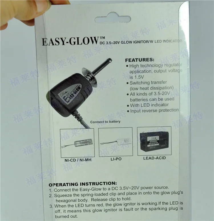 Prolux Smart Glow стартер воспламенитель с Светодиодный индикатор PX-2201 модель полета