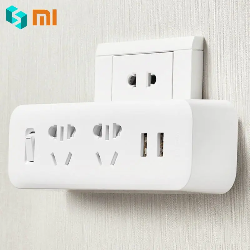Оригинальный Xiaomi Mijia два конвертера мощность полосы адаптер с 2 розетки защита от