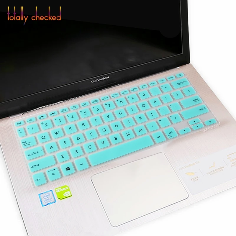 whiteblue Для Asus Vivobook 14 X420Ua X420 X420Ca X420C 14-дюймовый ноутбук силиконовая защитная накладка для клавиатуры кожного покрова - Цвет: whiteblue