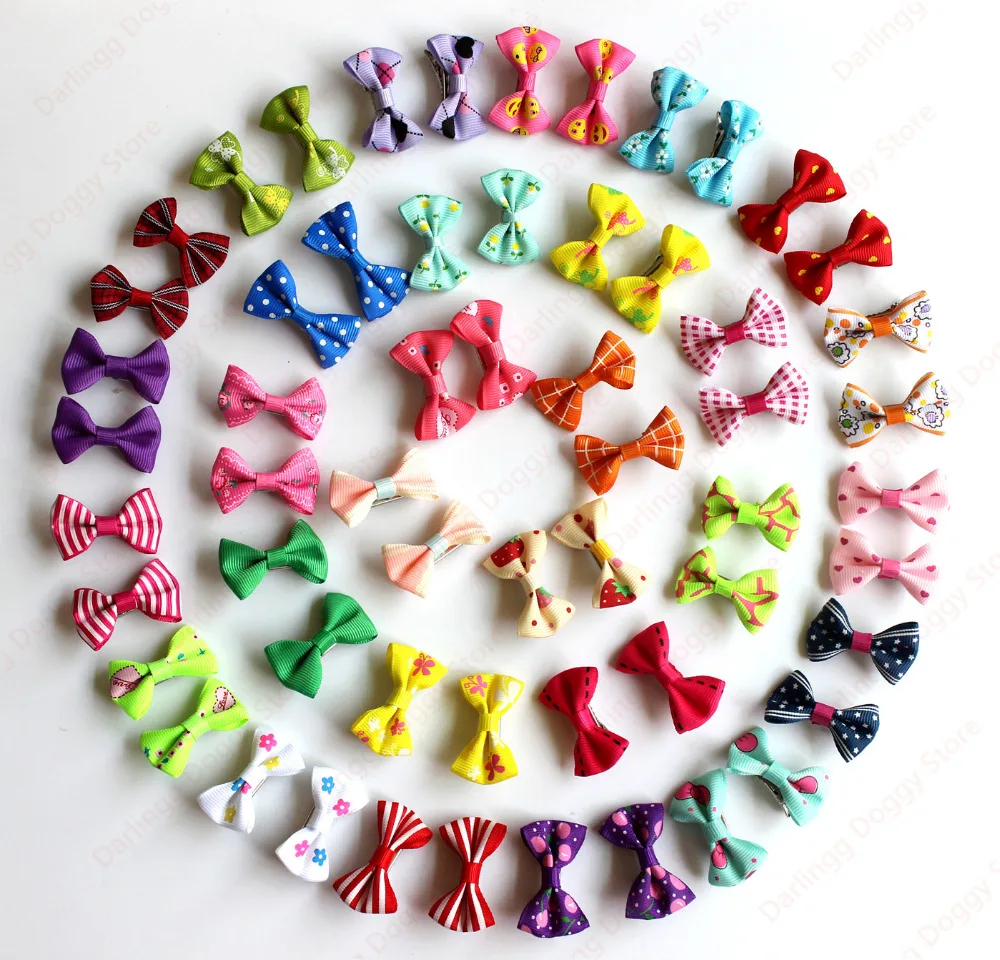 

100pcs Girls Pet Puppy Dog Cat Hair Clips Mixed Patterns Dog Grooming Accessories for Small Puppy Pet Products