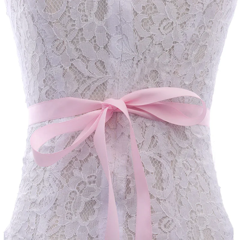 pink MissRDress Daimond свадебный пояс свадебный цветок с кристаллами Sash серебряные стразы свадебный пояс для невесты платья подружки невесты JK843 - Цвет: pink