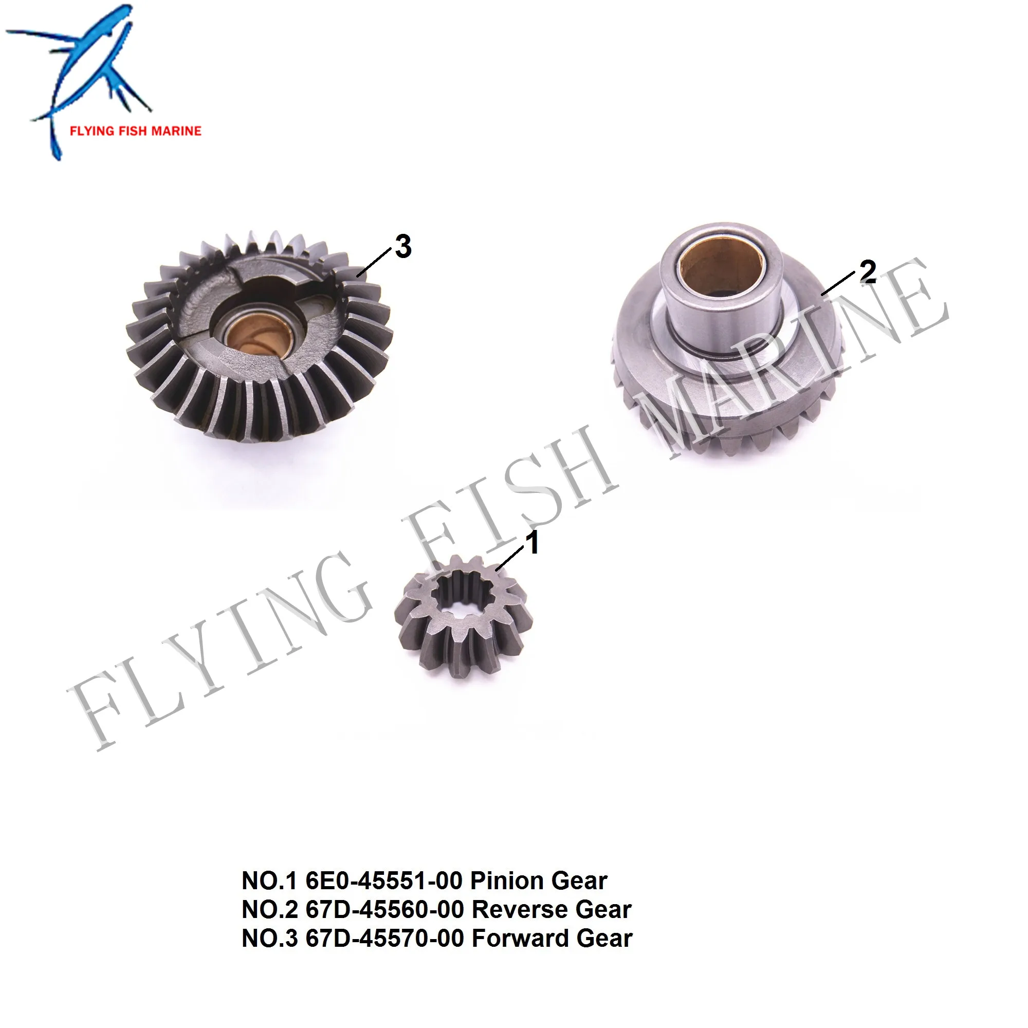 6E0-45551-00 Шестерня подвесной двигатель/67D-45560-00 Реверс/67D-45570-00 передовая передача для Yamaha F4 лодочный мотор