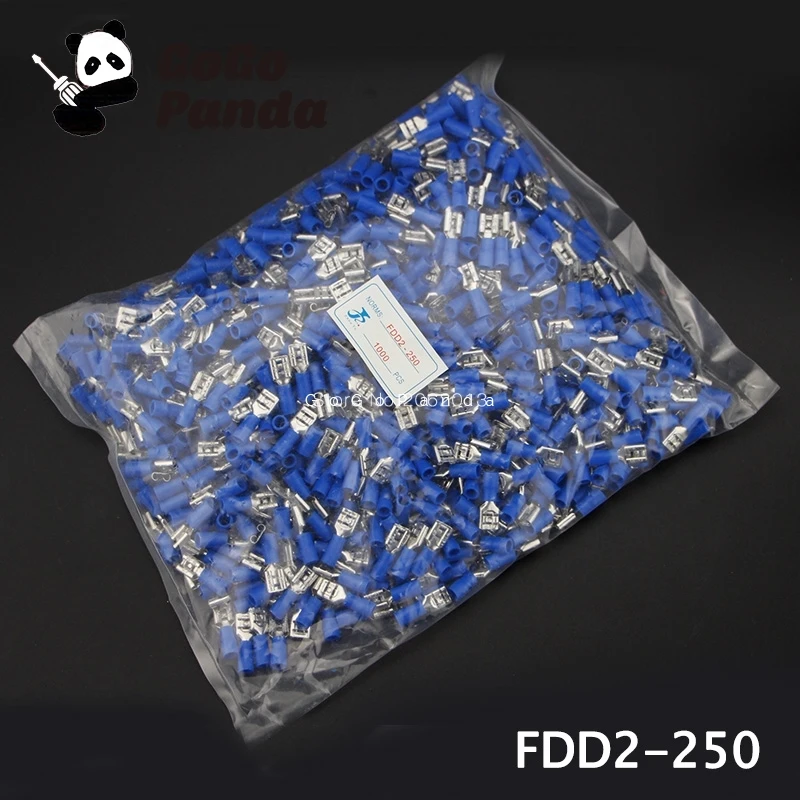 

Бесплатная доставка 1000 шт FDD2-(187 205 250) предварительно изолирующий женский терминал латунь 16-14 A.W.G