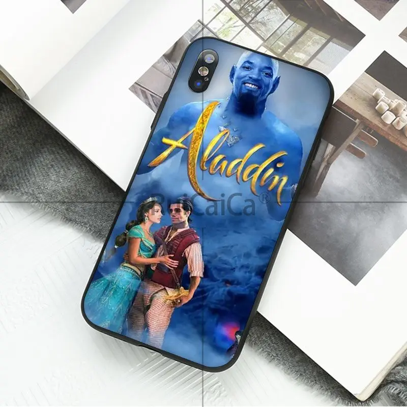 Ruicaica Aladdin черный мягкий чехол для телефона Apple iPhone 8 7 6 6S Plus X XS MAX 5 5S SE XR | Мобильные