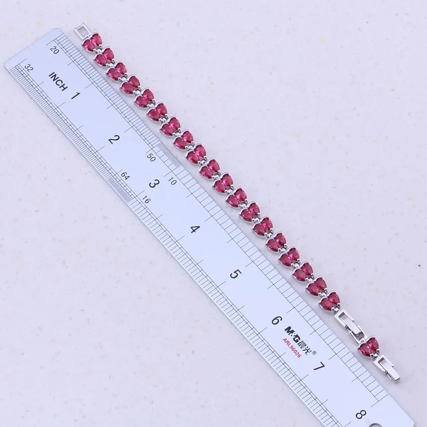 Браслеты с подвесками из драгоценных искусственных кристаллов 18 см 20 серебряный