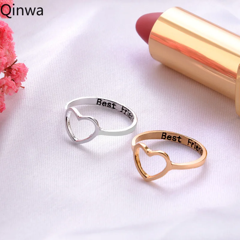 2019 сердце с надписью Best Friend кольцо модное обетование ювелирные изделия Женское