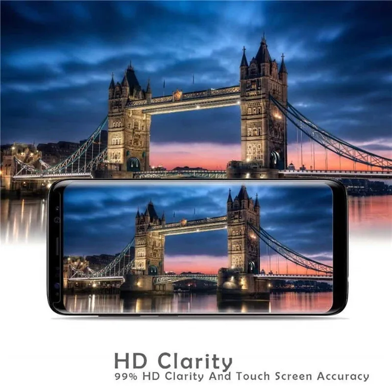 2 шт. 6D полностью покрывающее изогнутое закаленное Стекло для samsung Galaxy S8 S9 Plus Note 8 9