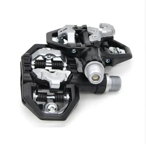 black Wellgo M279 Алюминий сплав самоконтрящаяся педали запечатаны подшипника Clipless Горная дорога велосипед MTB педали велосипеда Запчасти - Цвет: black