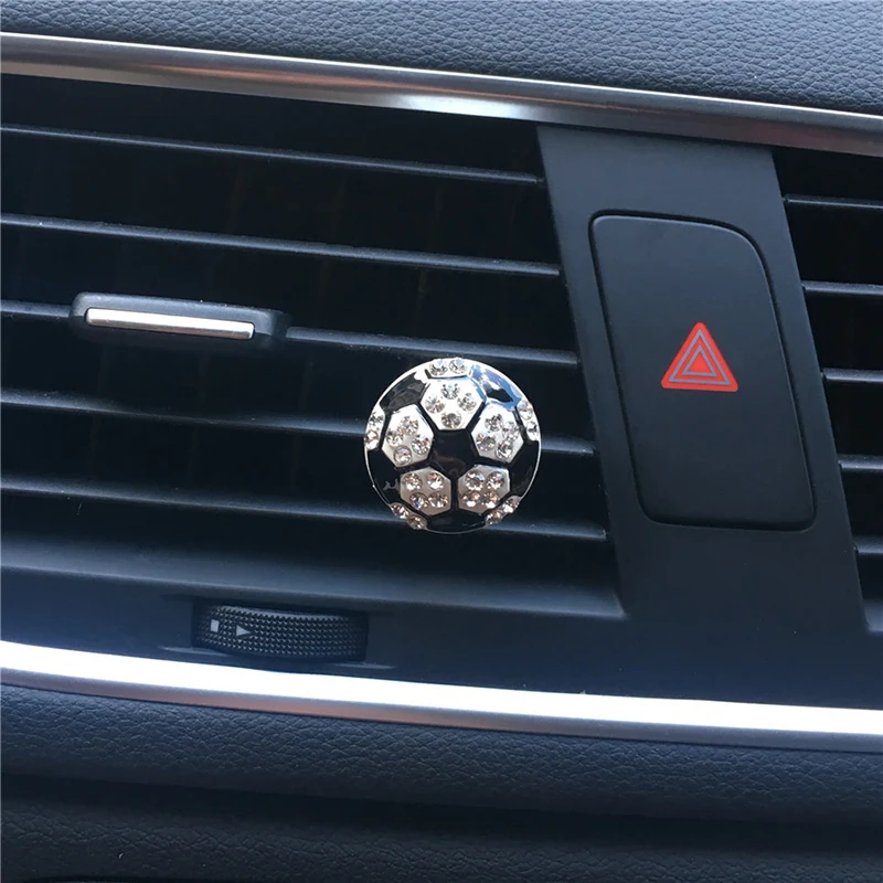 Автомобильный ароматизатор украшение салона автомобиля Алмазный футбольный