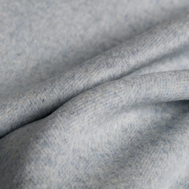 Двухстороннее утолщенное шерстяное пальто Pearlsilk в елочку 3 цвета зимнее из 100%-ной