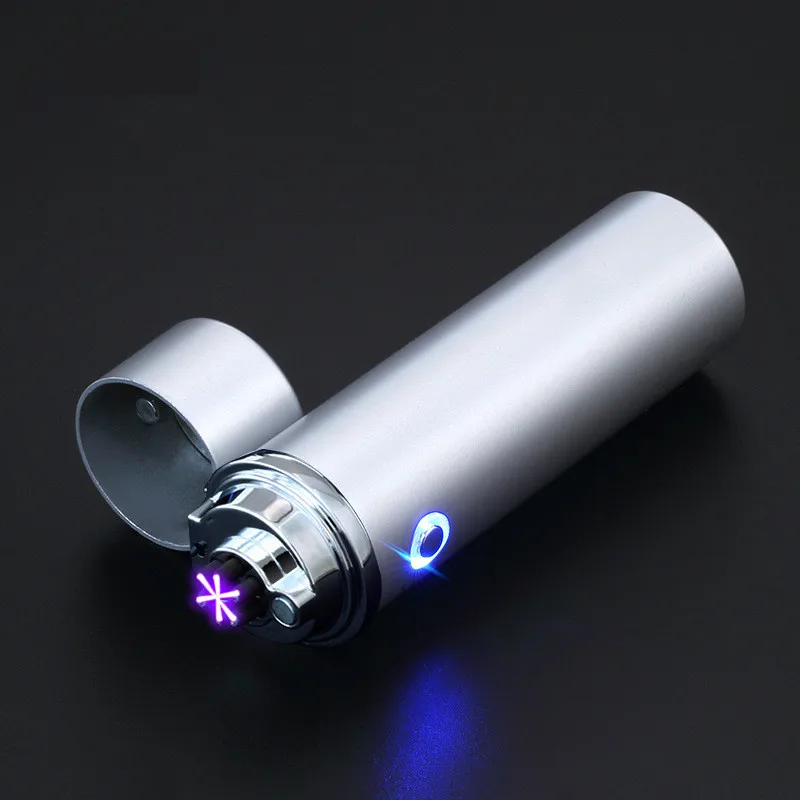 Креативная металлическая импульсная 6 дуговая Зажигалка USB Сменные
