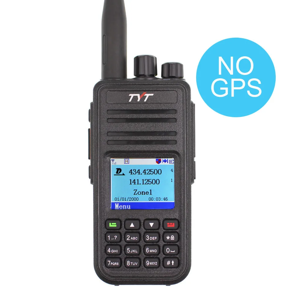 MD-UV380 TYT MD-UV380 Двухдиапазонная рация радио MD-380 VHF UHF MD380 цифровой DMR двухстороннее радио Двойное время Dlot трансивер - Цвет: MD-UV380