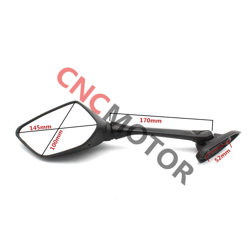 

Black Or Carbon Fiber Look Motorcycle Rear view Mirrors For Yamaha YZF R3 R25