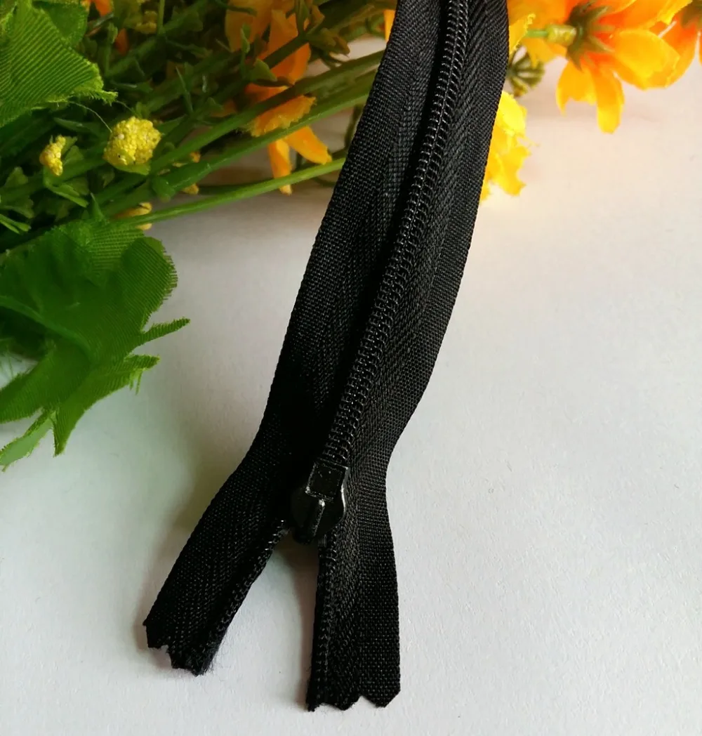 15 шт. черная нейлоновая Скрытая застёжка молния брюки одежда аксессуары для
