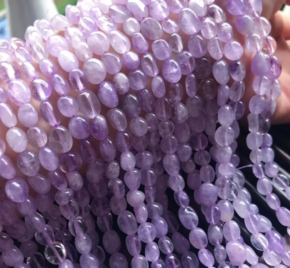 

8 мм натуральный аметист мечта хрустальные бусины для ювелирных изделий Diy браслет бусины, ювелирные украшения Бусины Strand 15"