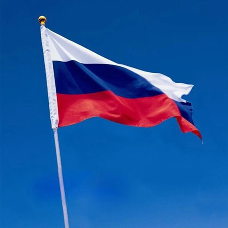 SPNVEBH 90*150 см флаг России баннер ручной работы вечерние баннеры RU ES USA в полоску